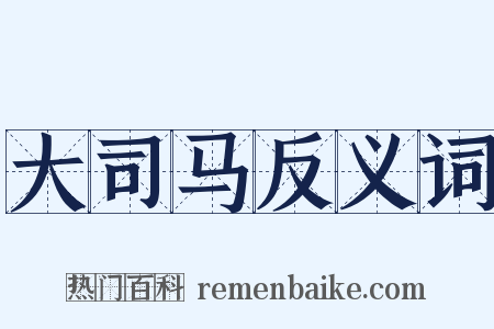 大司马反义词是什么意思的图片